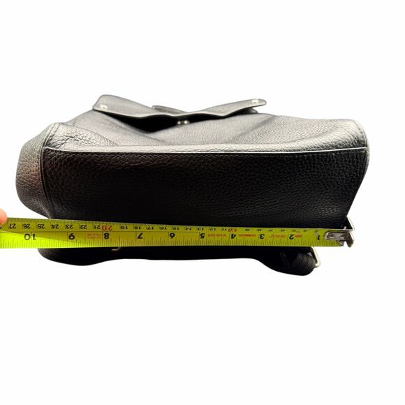 Treasure & Bond Black Pebbled Leather Convertible Backpack Tote Bag main image 13